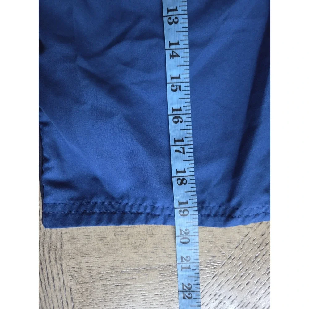 Vintage Nike Shorts Basketball Swim Lined Mens Medium Blue Black Nike Swoosh - Picture 6 of 9